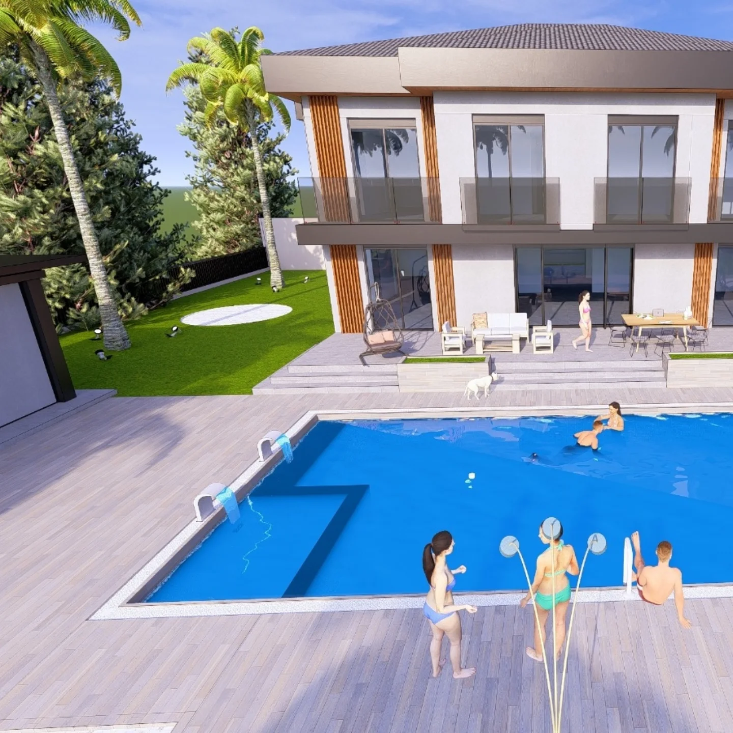Tepekent Villa İç Mekân ve Peyzaj Entegrasyonu